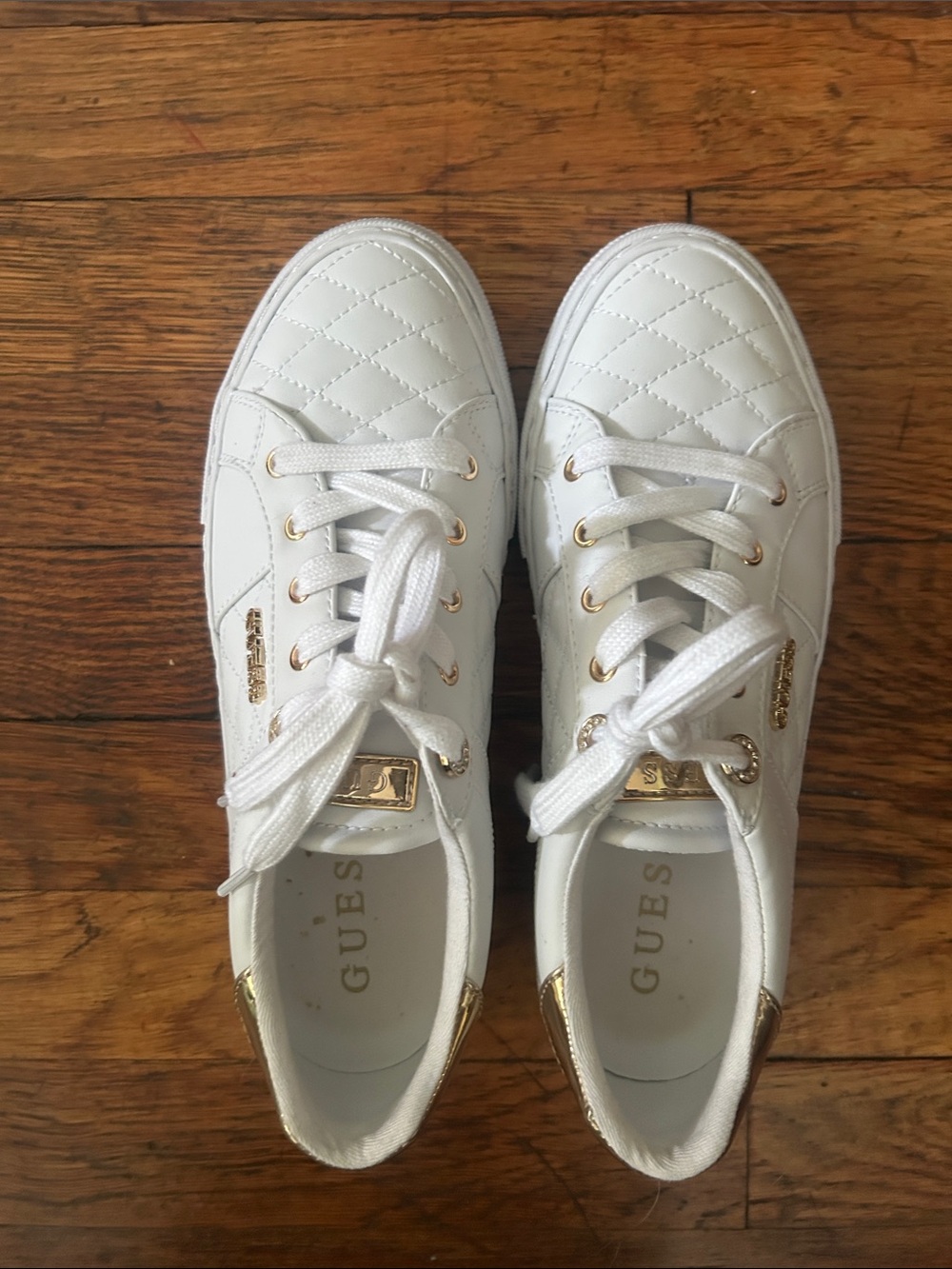 White Guess Tennis Shoes